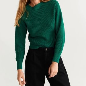 Mango green sweater